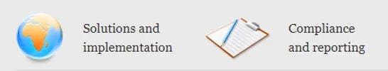 Solutions and implementation, compliance and reporting